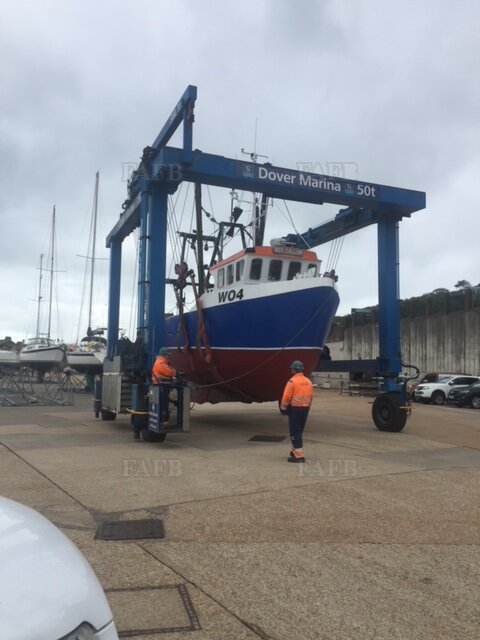 OFF SHORE STEEL BOAT, BUILT AT BARTON ON HUMBER